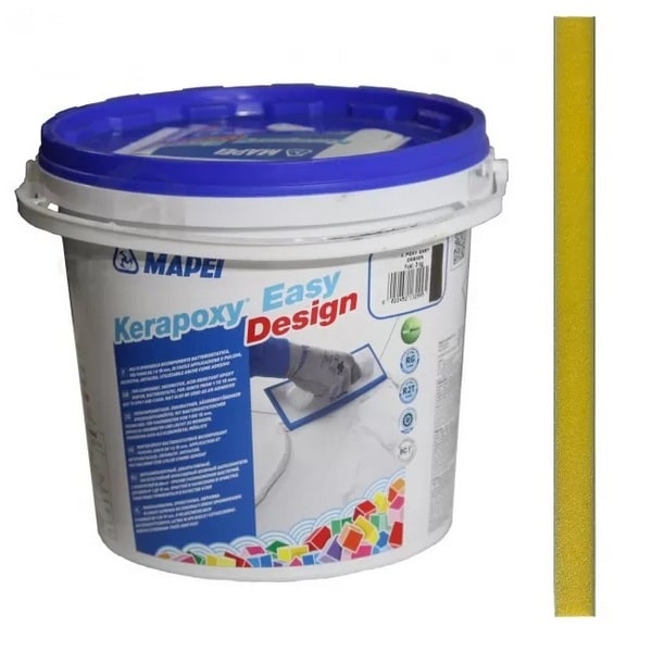 5K15003 Mapei Kerapoxy Design шовный заполнитель на эпоксидной основе №150 желтый 3 кг. 1 mapei_kerapoxy_design_zheltyi