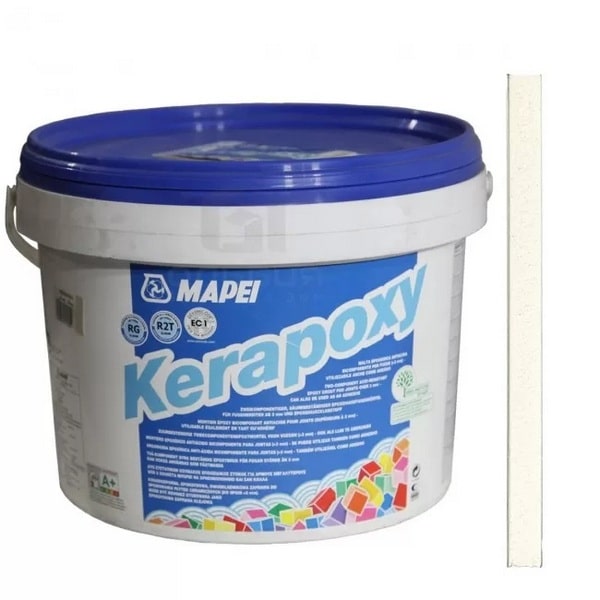 4510010 Mapei Kerapoxy шовный заполнитель на эпоксидной основе №100 белый 10 кг. 1 zatirka_mapei_kerapoxy_100_belaya_10kg