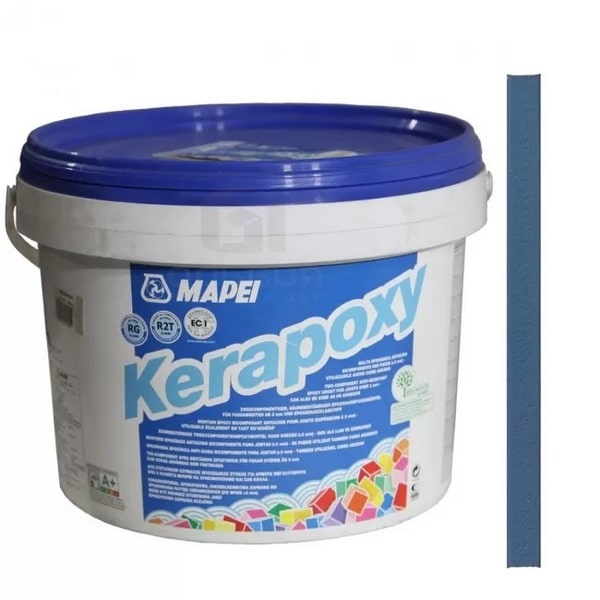 4517210 Mapei Kerapoxy шовный заполнитель на эпоксидной основе №172 небесно-голубой 10 кг. 1 zatirka_mapei_kerapoxy_172_nebesno_goluboi_10kg