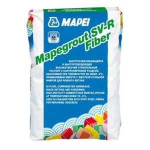2658025 Mapei Mapegrout SV R Fiber Безусадочная сверхбыстротвердеющая бетонная смесь наливного типа 25 кг.