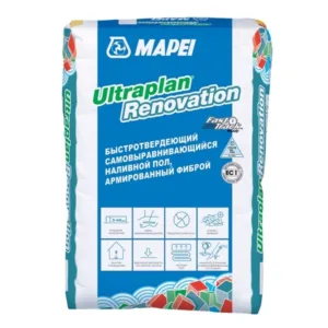 124323 Mapei Ultraplan Renovation быстротвердеющий самовыравнивающийся наливной пол 23 кг.