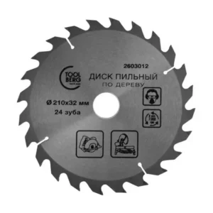 2603012 Диск пильный по дереву, 210х32мм, 24 зуб. + кольцо, Китай, T4P
