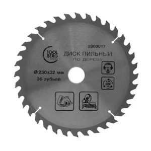 2603017 Диск пильный по дереву, 230х32мм, 36 зуб. + кольцо, Китай, T4P
