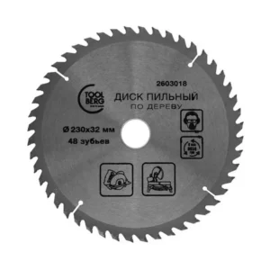 2603018 Диск пильный по дереву, 230х32мм, 48 зуб. + кольцо, Китай, T4P