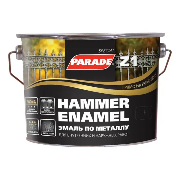 8307646 Эмаль по металлу Parade Z1 гладкая База С 2,5л 2 8307646-emal-po-metallu-parade-z1-baza-2.5l