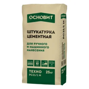92501 Штукатурка фасадная Основит Техно PC21/1 М машинного и ручного нанесения 25 кг.