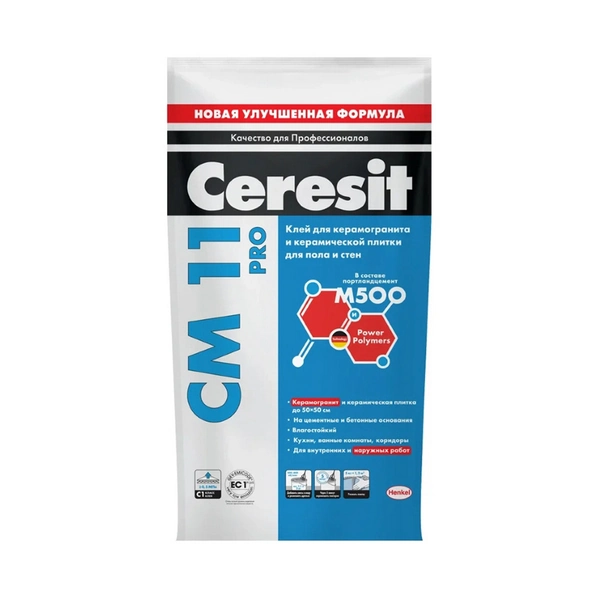 2639486 Ceresit CM11/5, PRO Клей для плитки для внутренних и наружных работ 5кг. 1 2639486 Ceresit CM11/5, PRO Клей для плитки для внутренних и наружных работ 5кг.