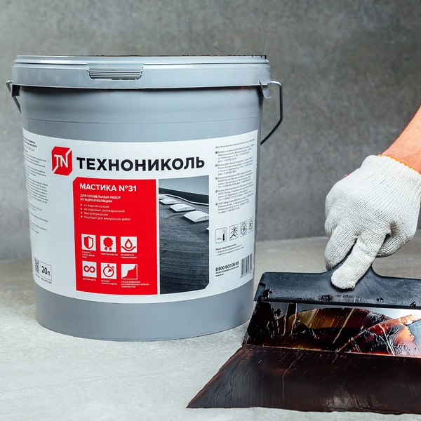 688799 Мастика кровельная ТЕХНОНИКОЛЬ № 31 морозостойкая, 18 кг 2 688799 Мастика кровельная ТЕХНОНИКОЛЬ № 31 морозостойкая, 18 кг — изображение 2