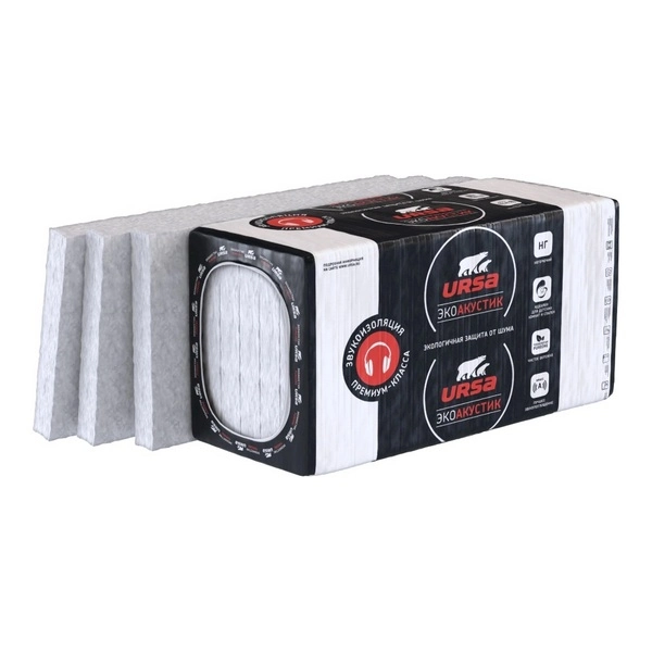 Утеплитель URSA 34 PN PUREONE ЭКОАКУСТИК (10) 1250-610-50 (0,38125 м3)