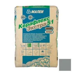 1194325 Клей для плитки и камня Mapei Keraflex Extra S1 серый 25 кг