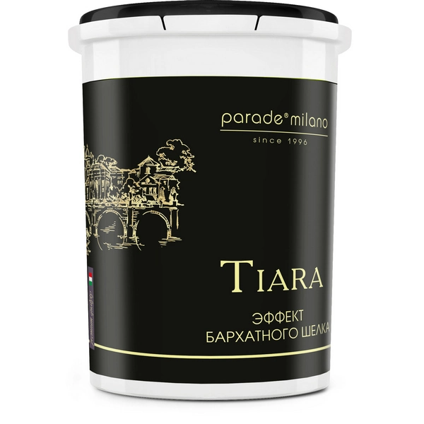 9594209 Декоративное покрытие с эффектом бархатного шелка PARADE Tiara 0,9л